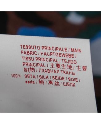 Women's Multicolor Abstract Print Silk Drawstring Trousers