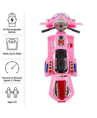 Lil  Rider 3-Wheel Electric Motorcycle, Pink