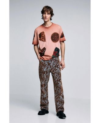 Men's Short-sleeve patchwork T-shirt