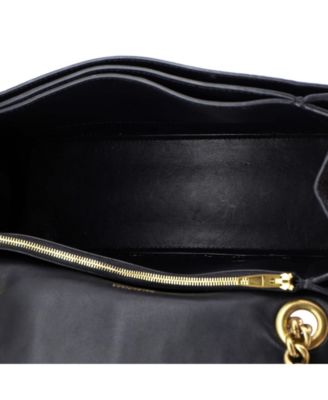 Medium Crush Chain Flap Bag Leather