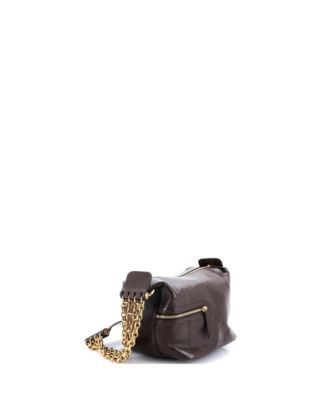 Small Multi Chain Camera Bag Leather