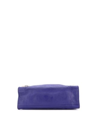 Medium City Classic Metallic Edge Bag Leather