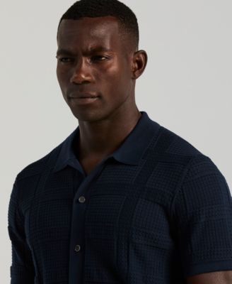 Men's Open Stitch Jacquard Shirt