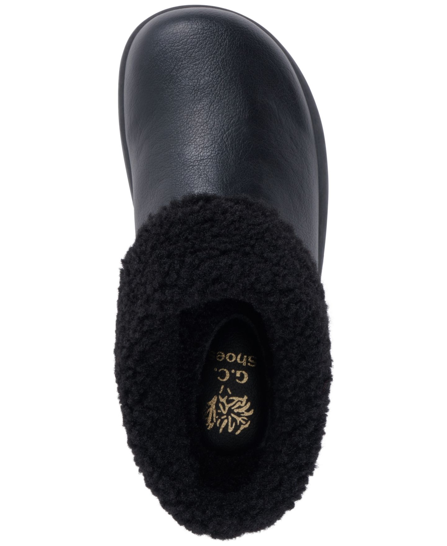 Женские тапочки GC Shoes Shari Cozy Slip On Slippers, цвет: Чёрный — фото 4