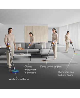 V15s Detect Submarine Wet &amp; Dry Vacuum Cleaner | Yellow/Nickel