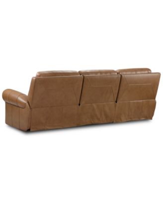 Alexandre Leather 3-Pc. Sofa with 2 Power Motion Recliners, Exclusively at Macy's