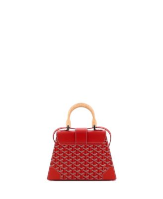 PM Saigon Top Handle Bag Coated Canvas with Leather