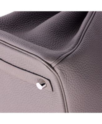 Birkin 30 Handbag Grey Togo with Palladium Hardware