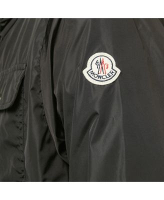 Men's Black Nylon Hooded Zip-Up Jean-Claude Jacket