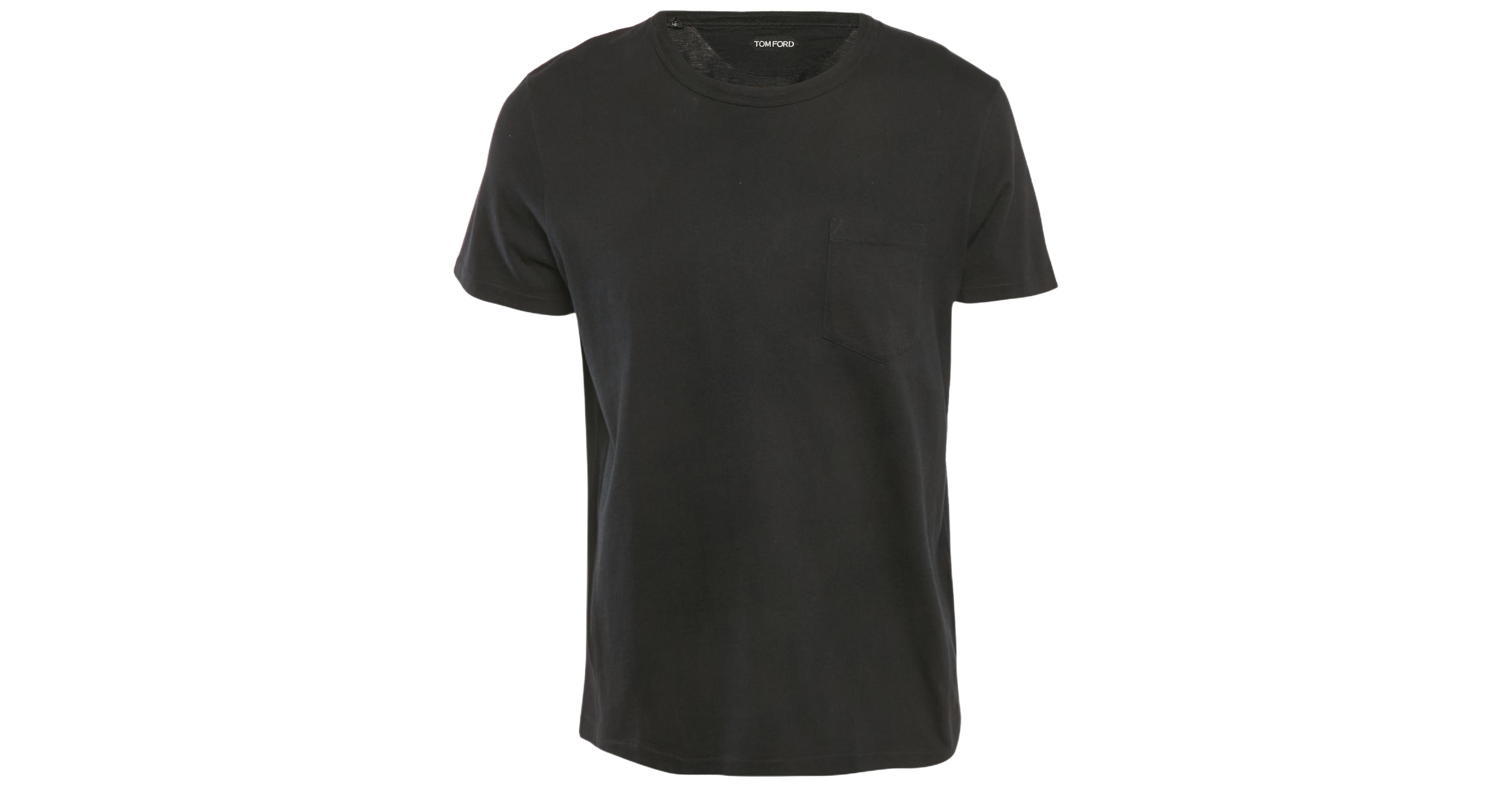 Pre-Owned Tom Ford Men's Black Cotton Knit Crew Neck T-Shirt