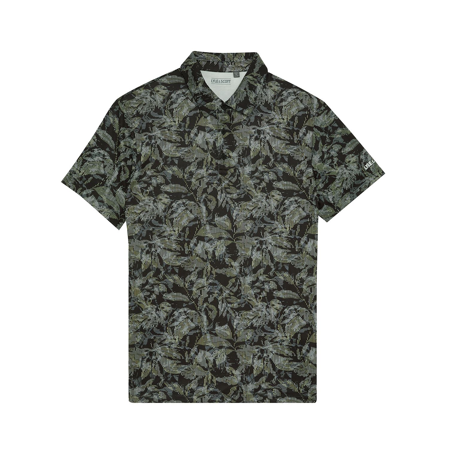 Men's Golf Digital Floral Polo Shirt