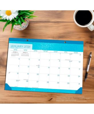 Seaside Currents | 2026 17 x 12 Inch Monthly Desk Pad Calendar