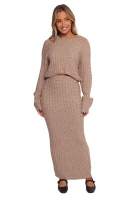 Women's Reid Cable Knit Skirt Set
