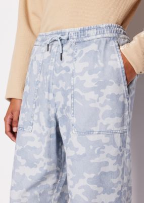 Men's Tonal Camouflage Drawstring Pants