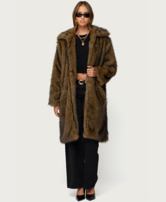 Women's Saphira Oversized Faux Fur Maxi Coat