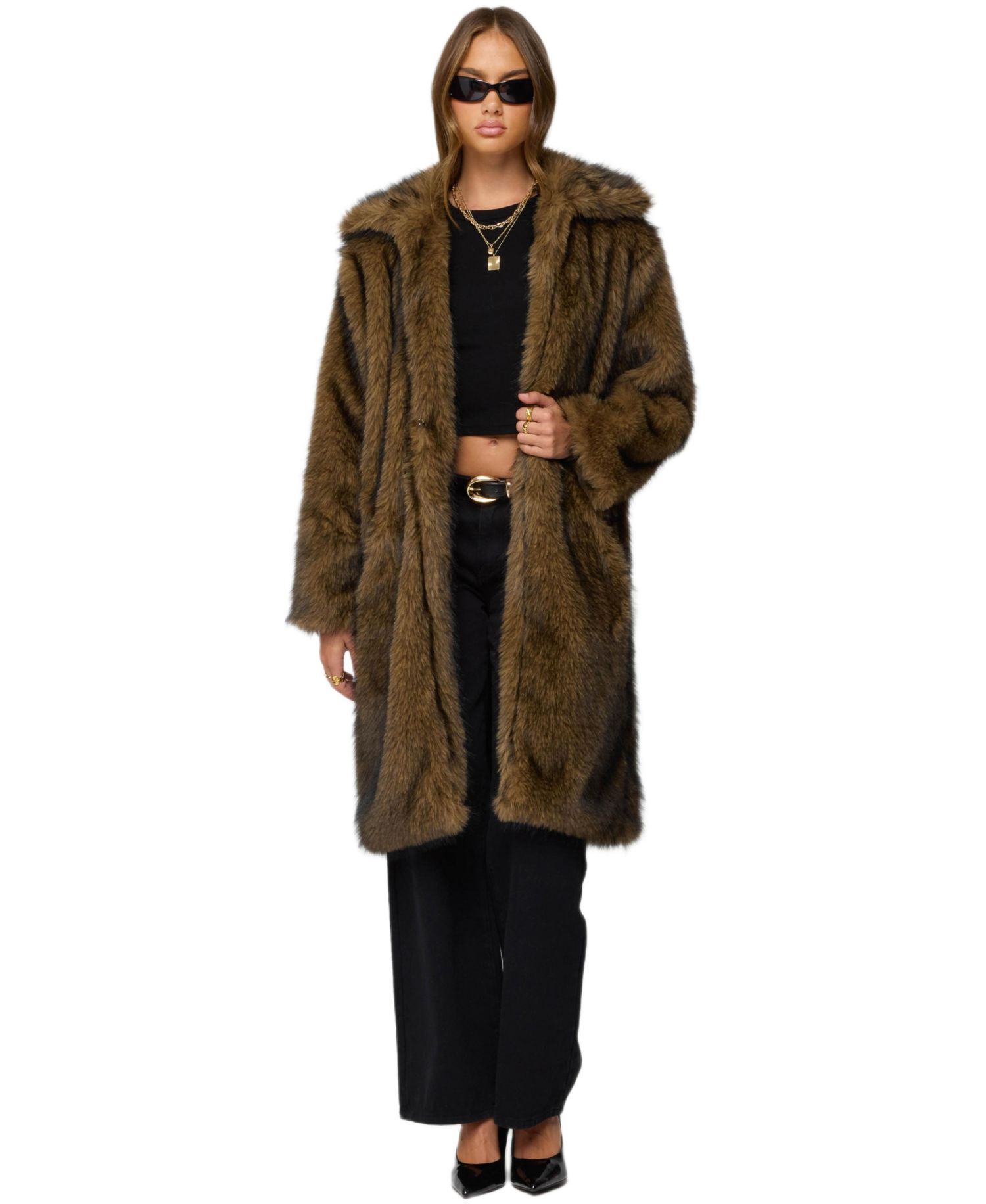 Women's Saphira Oversized Faux Fur Maxi Coat