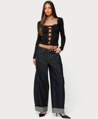 Women's Zeya Lacey Keyhole Top