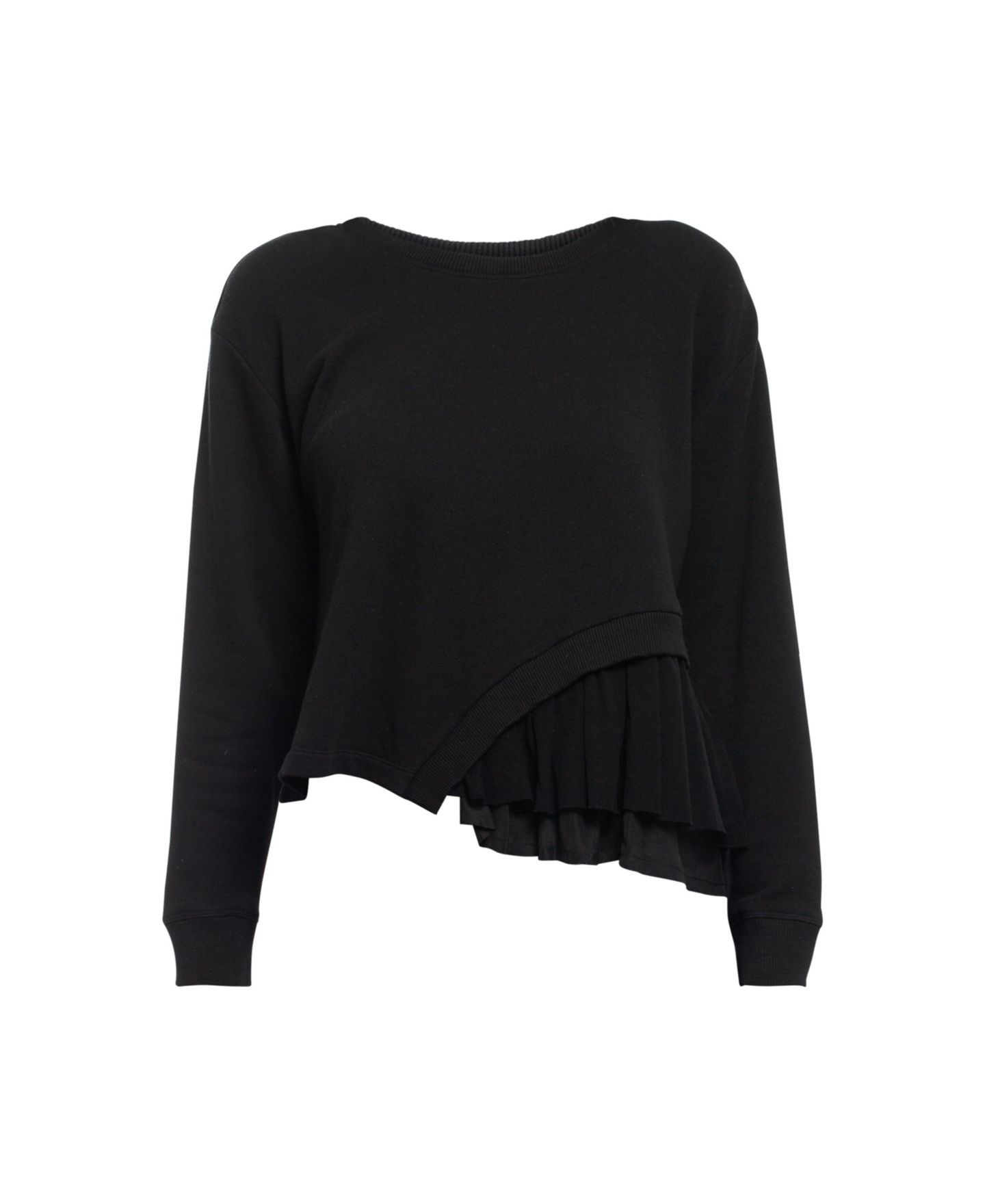 Женская толстовка WILT Clothing Round Neck Mix Media, цвет: Чёрный — фото 11