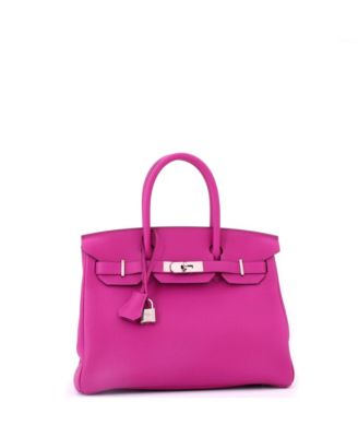 Birkin 30 Handbag Pink Togo with Palladium Hardware