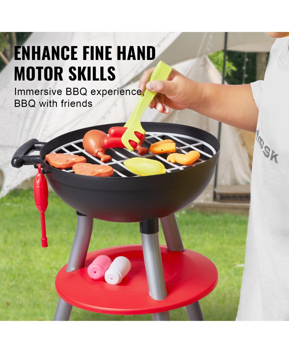28-Piece Bbq Grill Playset with Electronic Sounds & Lights
