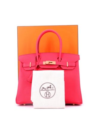 Birkin 30 Handbag Pink Epsom with Gold Hardware