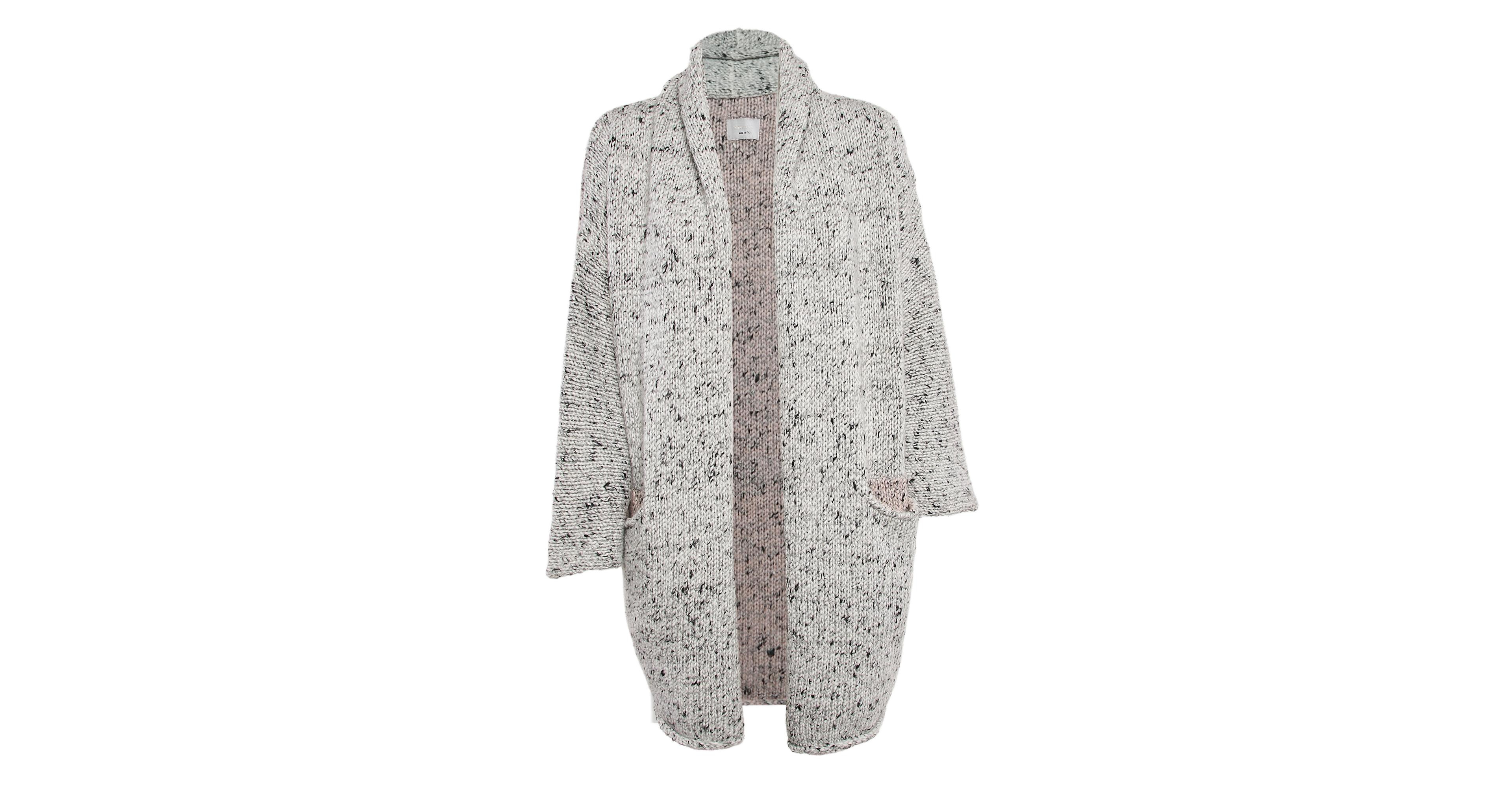 Pre-Owned Zadig & Voltaire Women's Pre-Owned Zadig and Voltaire Grey Knit Open Front Cardigan