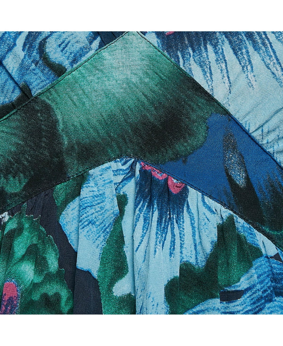 Pre-Owned Roberto Cavalli Women's Multicolor Printed Silk V-Neck Top