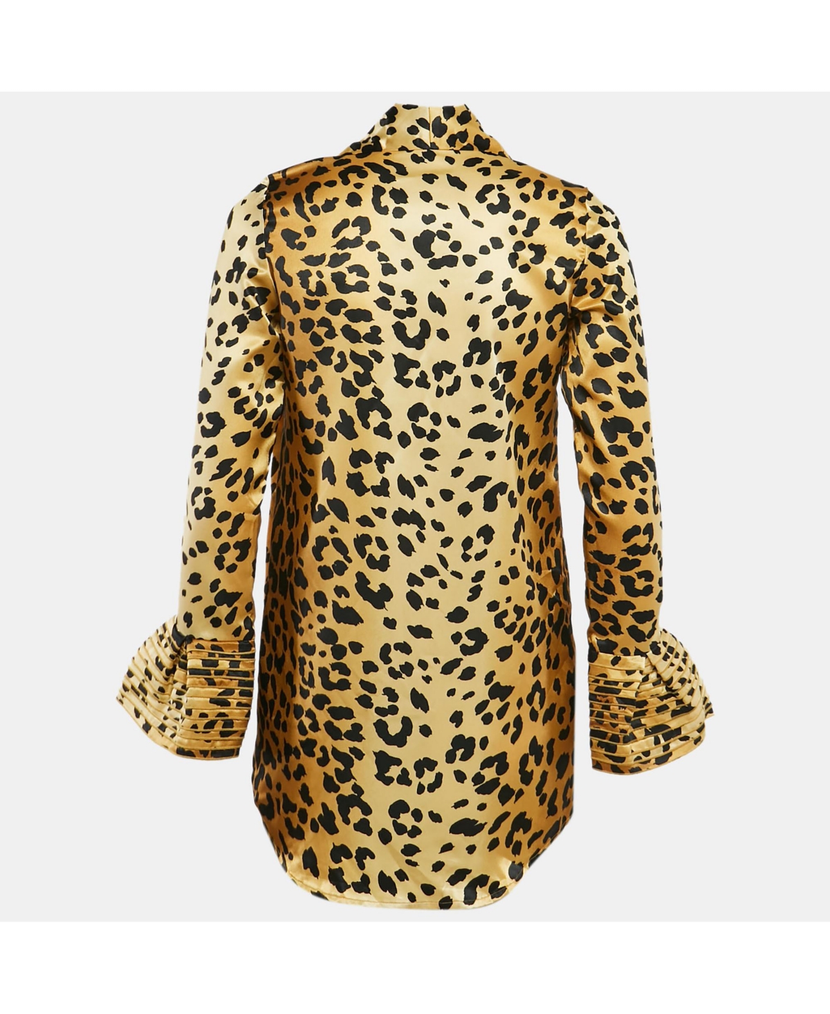 Pre-Owned Love Moschino Women's Brown Leopard Print Satin Mini Dress