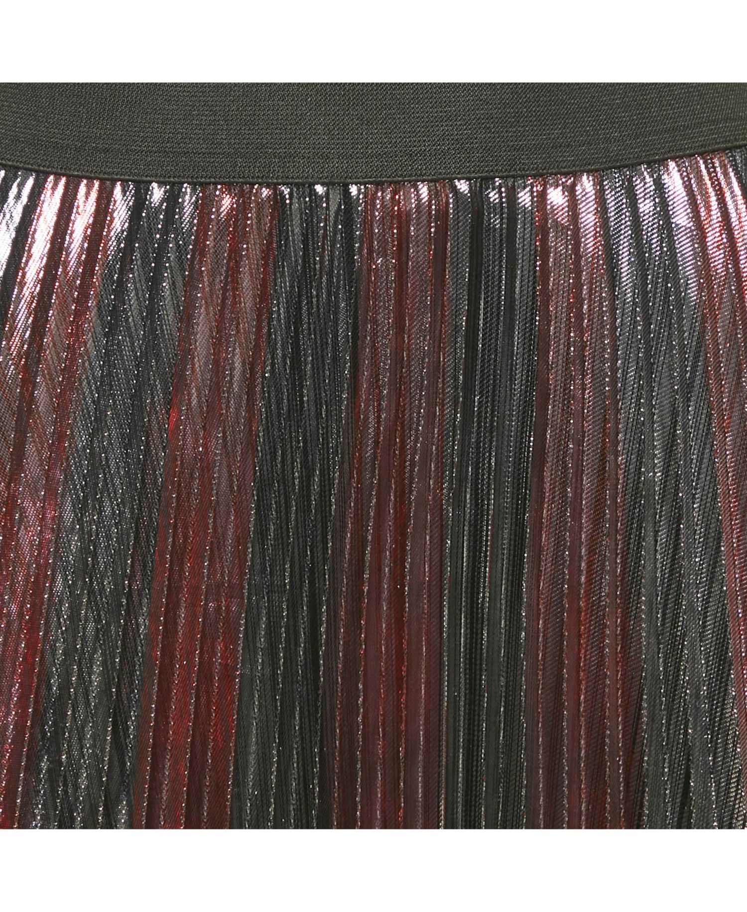 Women's Metallic Lurex Pliss&eacute Midi Joyce Skirt