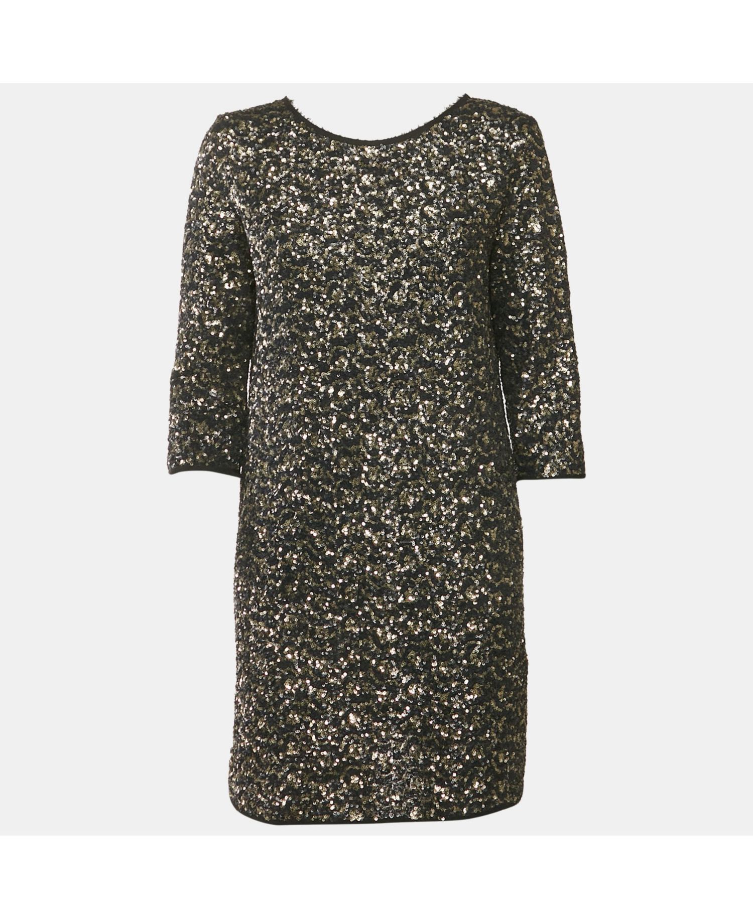 Women's Black/metallic Sequin Deluxe Rousse Mini Dress