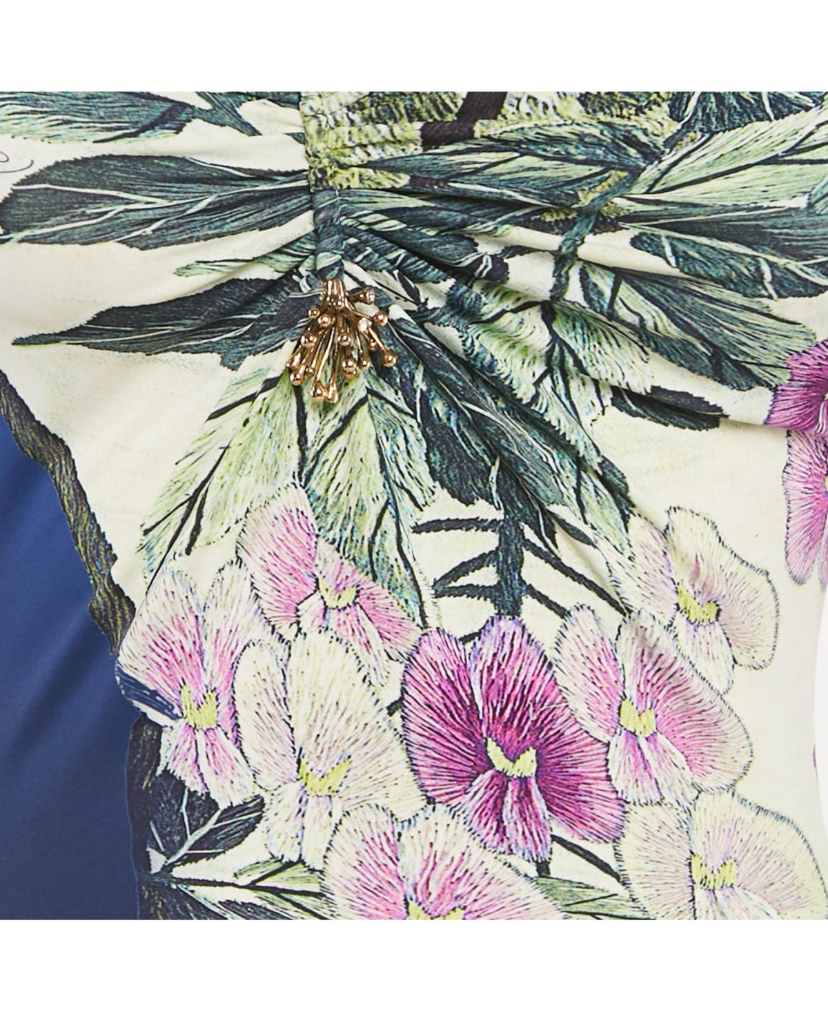 Pre-Owned Roberto Cavalli Women's Multicolor Printed Jersey Long Sleeve Top