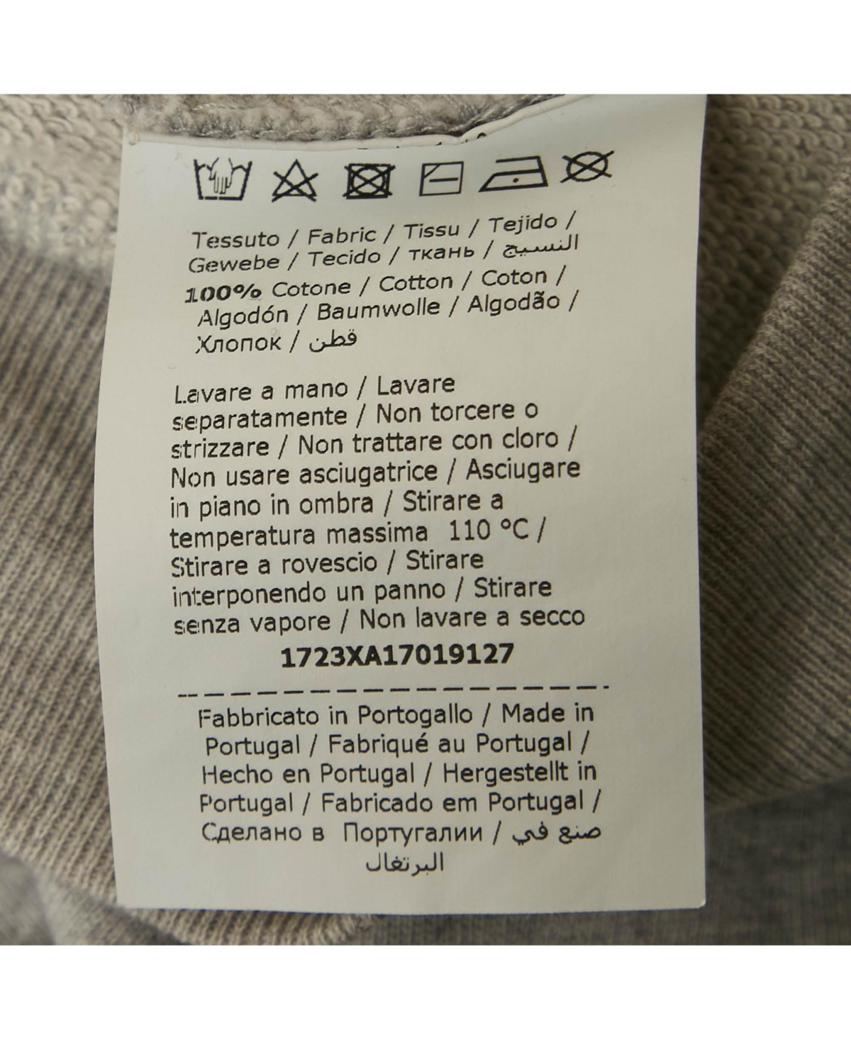 Pre-Owned Moschino Women's Couture Grey Rat-a-Porter Print Cotton Sweatshirt