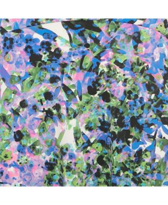 Women's Purple Printed Jersey Maxi Skirt