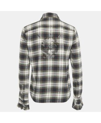 Women's Green Checks Cotton Trissy Carreaux Shirt