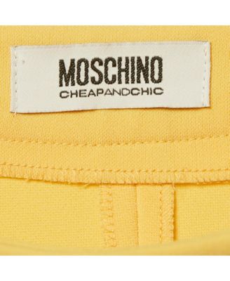 Women's Cheap And Chic Yellow Crepe Flared Maxi Skirt