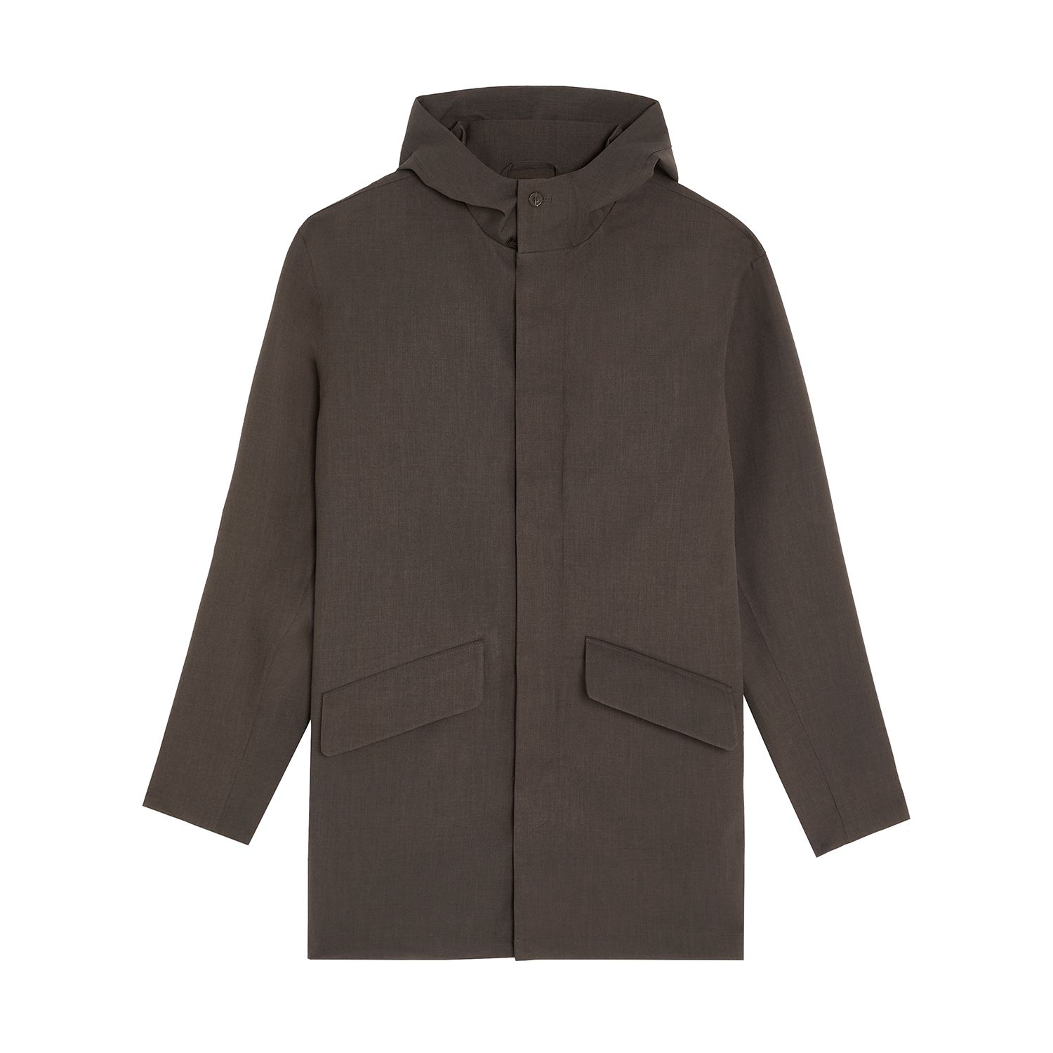 Men's Long Sleeve Hooded Military Parka Jacket