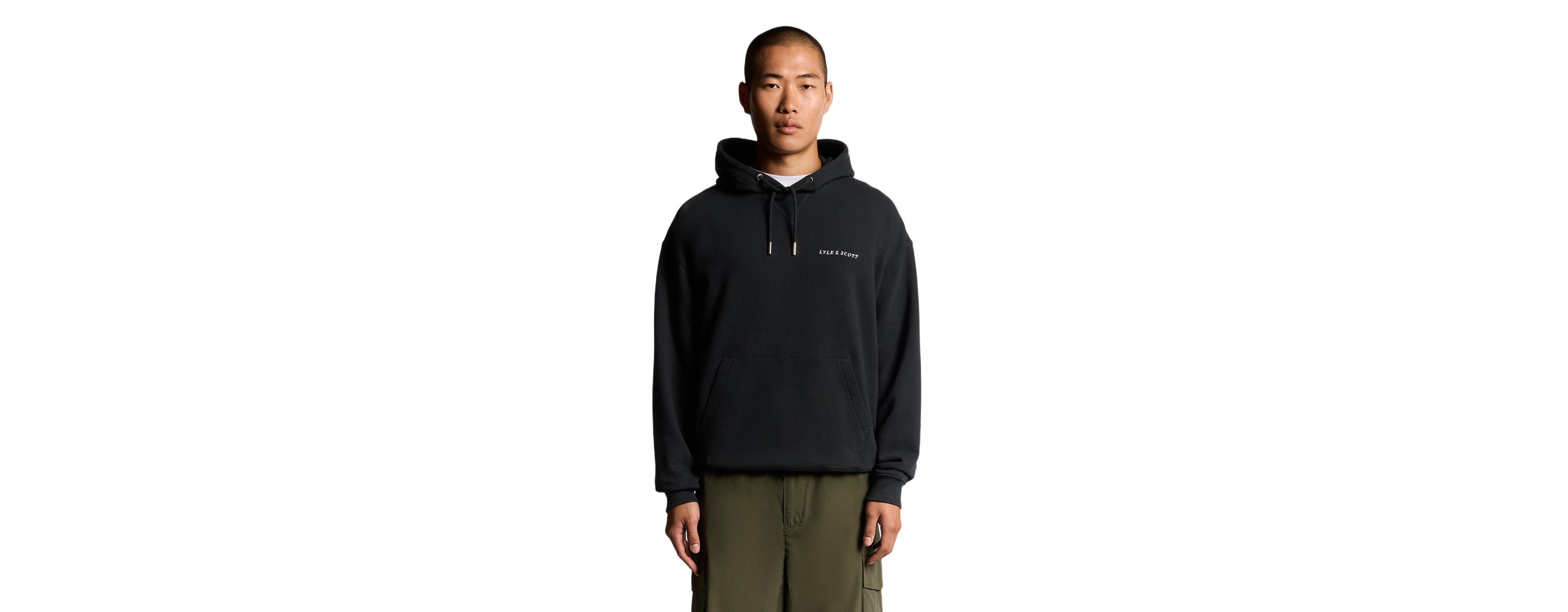 Lyle & Scott Men's Script Brushback Pullover Hoodie