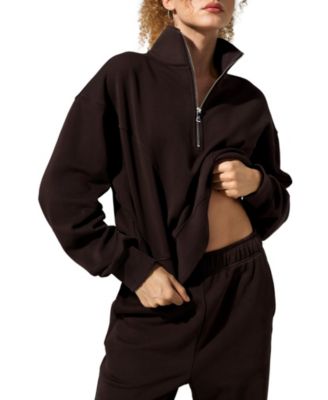 Women's Oversized Heirloom '89 Stand Collar Half-Zip Pullover