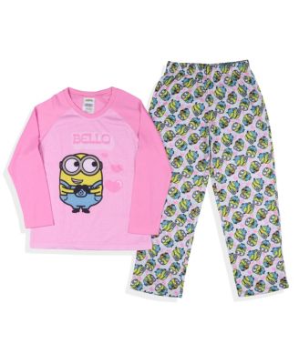 Big Girls Despicable Me Bello 2-PC Raglan Shirt and Pant Pajama Set