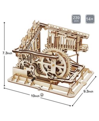 3D Wooden Jigsaw Puzzle Marble Run  Puzzle Toy Gifts, Beige