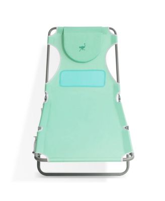 Ladies Comfort Lounger, Portable Beach Camping Pool Tanning Chair, Teal