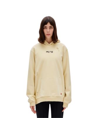 Women's Cotton Long-Sleeve Destroyed Hoodie