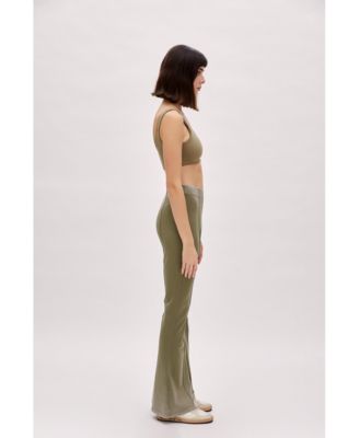 Women's Acid-Washed Flare Sweatpants