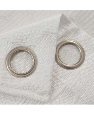 Brookfield Jacquard High Quality Light Filtering Grommet Curtain Panel 54" x 90" White