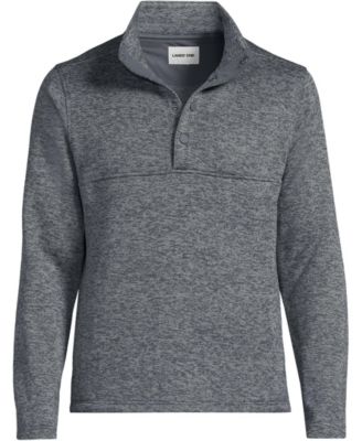 Men's Sweater Fleece Snap Neck Pullover Jacket