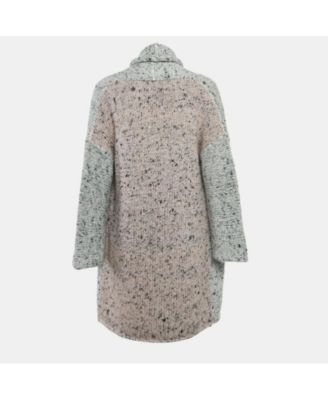 Women's Grey Knit Open Front Cardigan