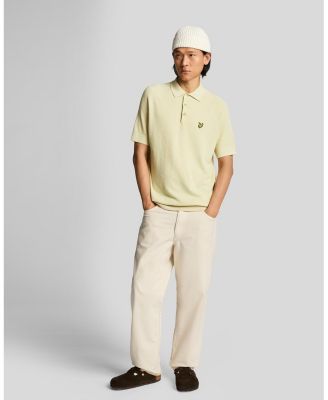 Men's Linen Blend Knitted Polo