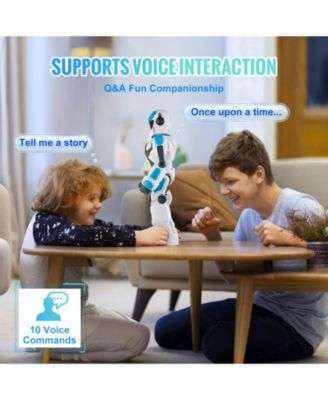 RC Robot Toy for Kids, 2.4GHz Gesture Sensing Programmable Voice Control Robot, Singing Dancing Gift for Ages 6–12