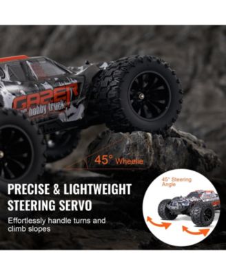 Remote Control Car, 1:14 4WD Off-Road Monster Truck 38 km/h, Wheelie Stunt RC Car with 2 Batteries, Racing Gift for Kids 8