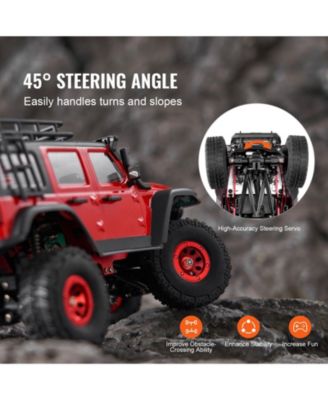 RC Car 1:24, 4WD Off-Road Truck with Lights, Extra Shell & 2 Batteries, 2-Speed Hobby Racing Toy for Boys Girls 14